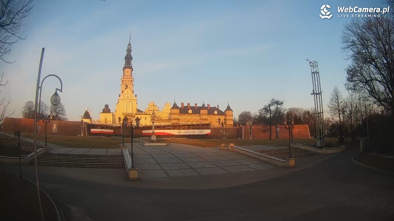 CZĘSTOCHOWA - widok na JASNĄ Górę - 10 marzec 2026, 06:32