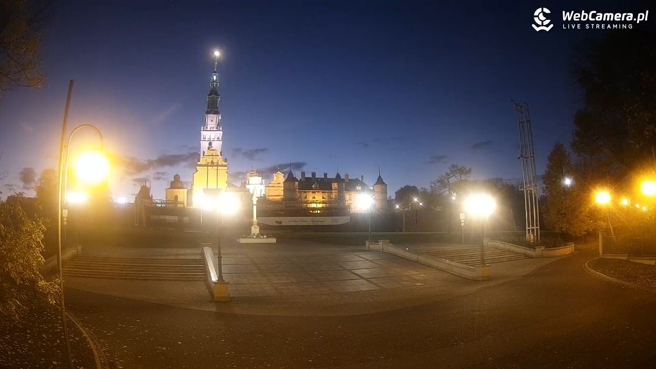 CZĘSTOCHOWA - widok na JASNĄ Górę - 28 październik 2026, 19:56