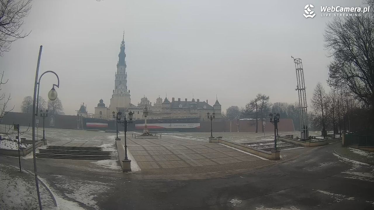 CZĘSTOCHOWA - widok na JASNĄ Górę - 27 styczeń 2026, 07:50