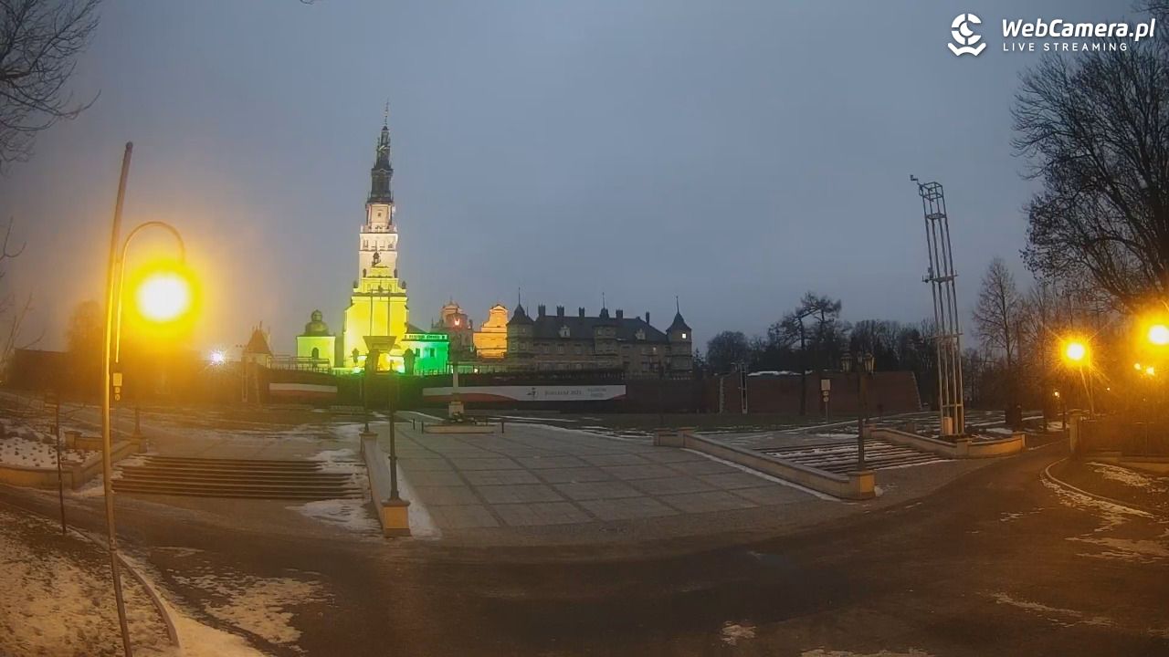 CZĘSTOCHOWA - widok na JASNĄ Górę - 29 styczeń 2026, 07:00