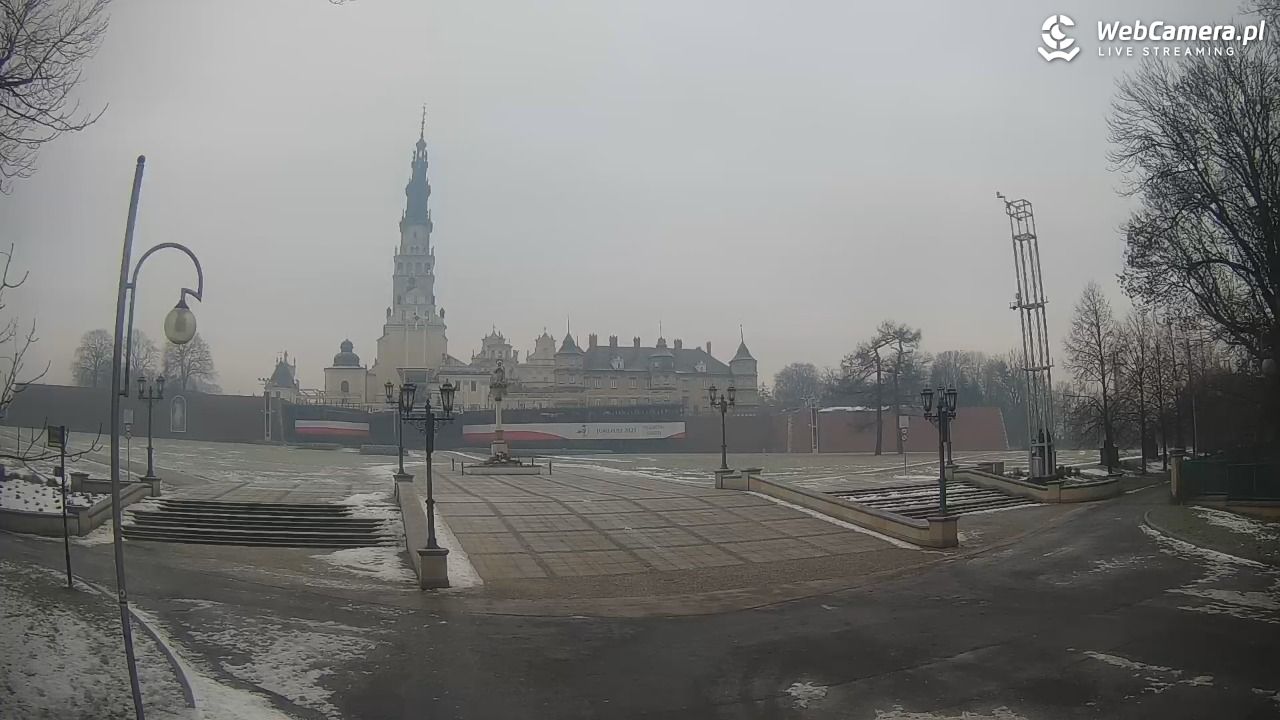 CZĘSTOCHOWA - widok na JASNĄ Górę - 27 styczeń 2026, 07:50