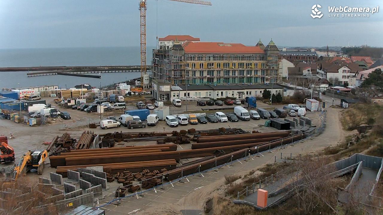 DARŁOWO - widok na plażę - 10 grudzień 2025, 09:00