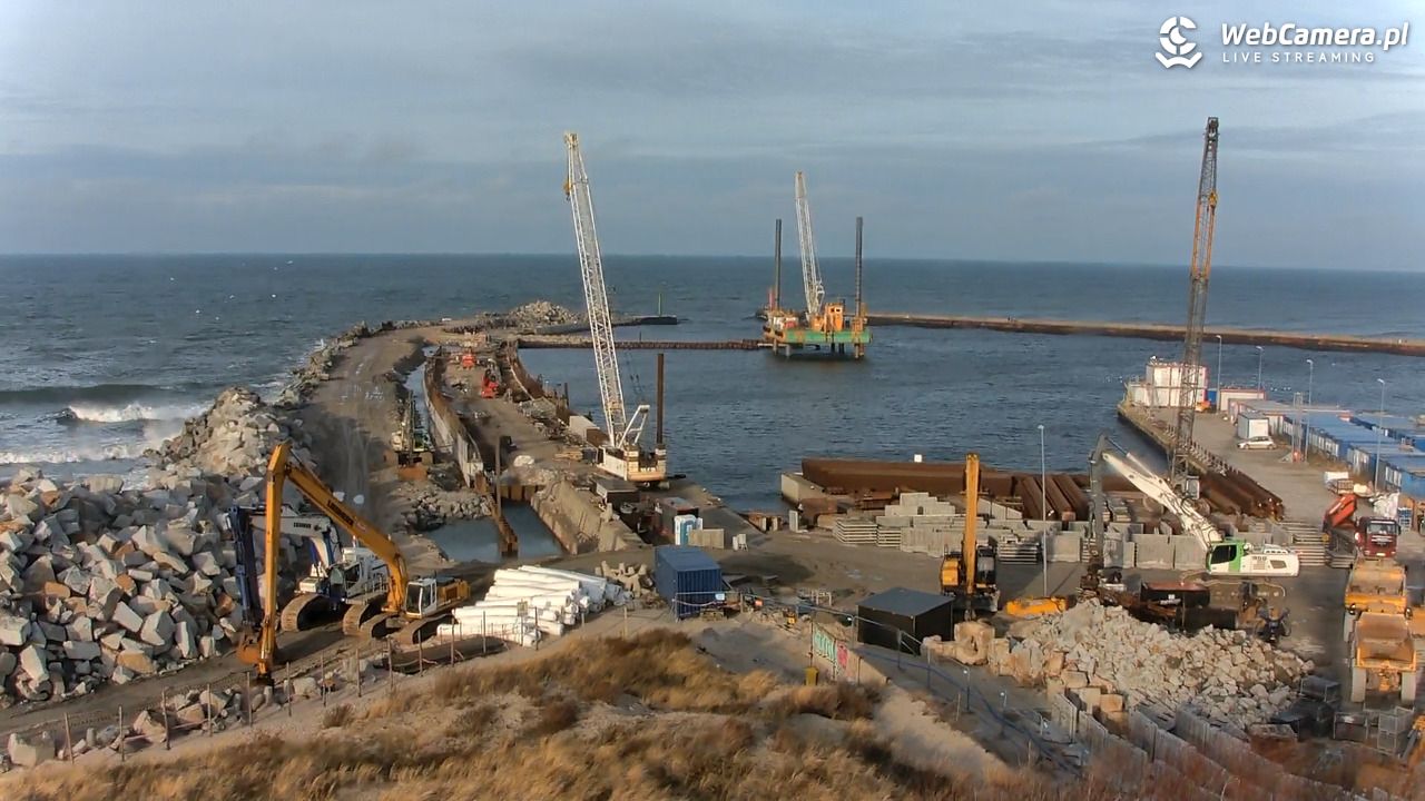 DARŁOWO - widok na plażę - 14 grudzień 2025, 12:15