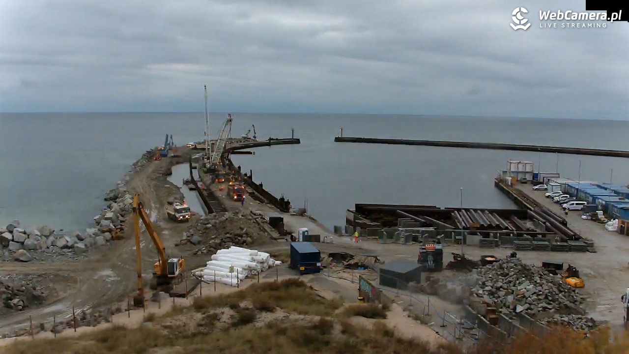 DARŁOWO - widok na plażę - 24 październik 2025, 08:04