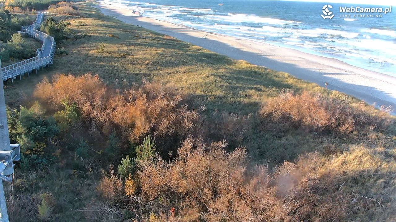 DARŁOWO - widok na plażę - 25 październik 2025, 09:06