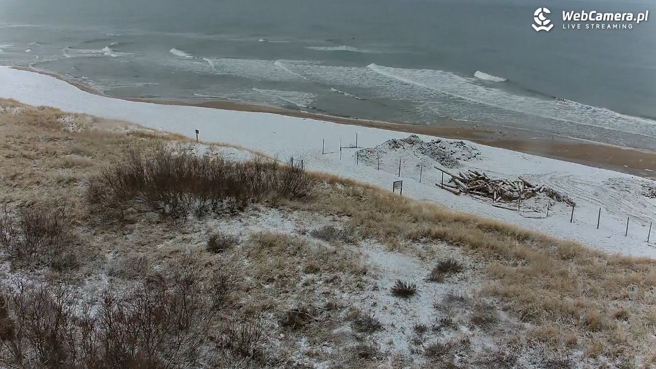 DARŁOWO - widok na plażę - 28 styczeń 2026, 10:38