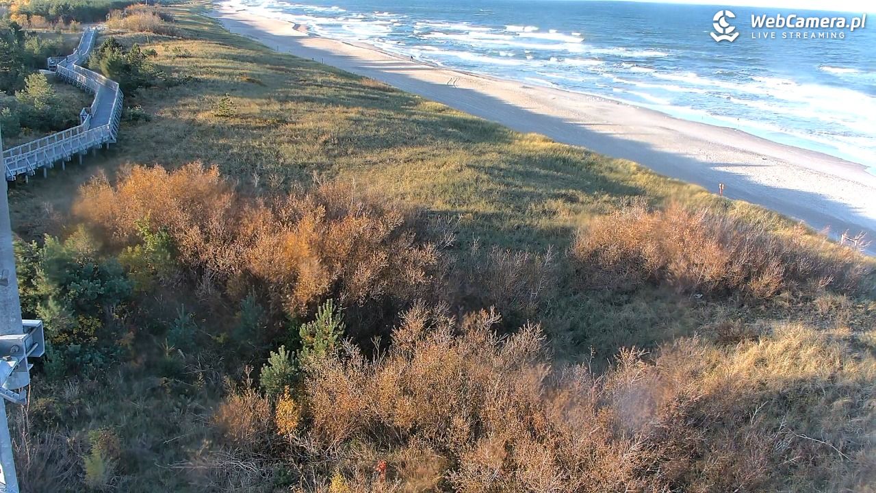 DARŁOWO - widok na plażę - 25 październik 2025, 09:08