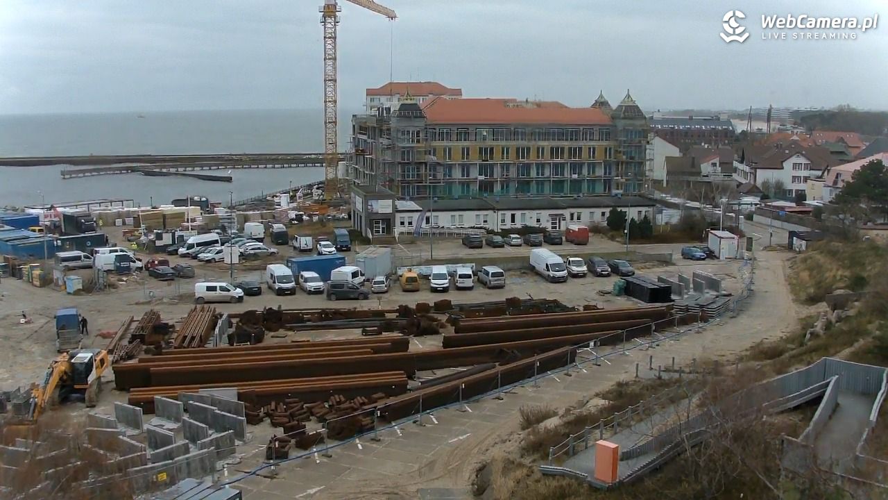 DARŁOWO - widok na plażę - 12 grudzień 2025, 09:05