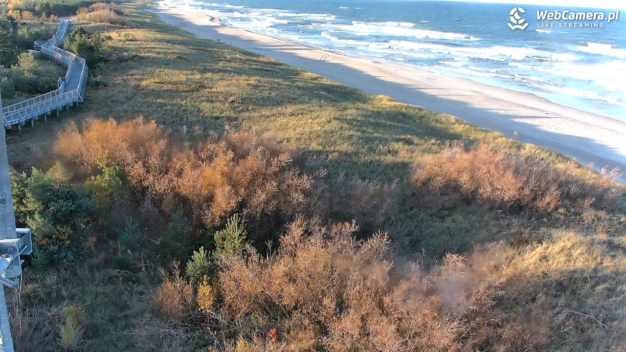 DARŁOWO - widok na plażę - 25 październik 2025, 09:06