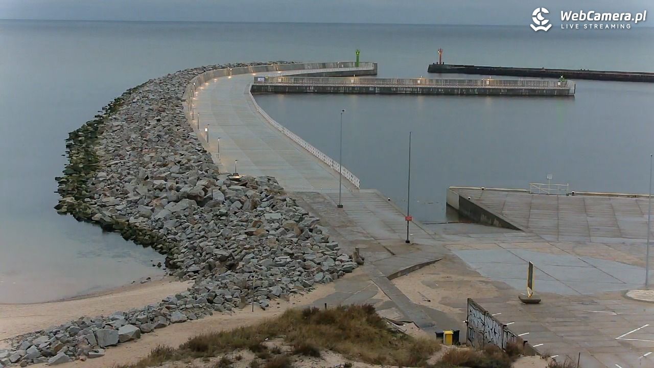 DARŁOWO - widok na plażę - 20 październik 2026, 05:34