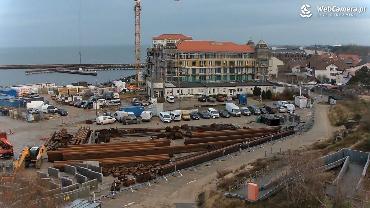 DARŁOWO - widok na plażę - 10 grudzień 2025, 08:58