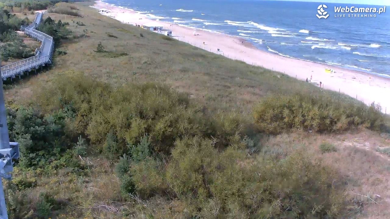 DARŁOWO - widok na plażę - 11 sierpień 2025, 09:00