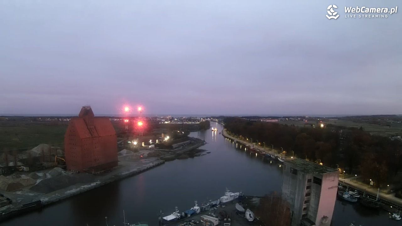 Darłowo - widok na port NOWOŚĆ - 05 listopad 2025, 06:41