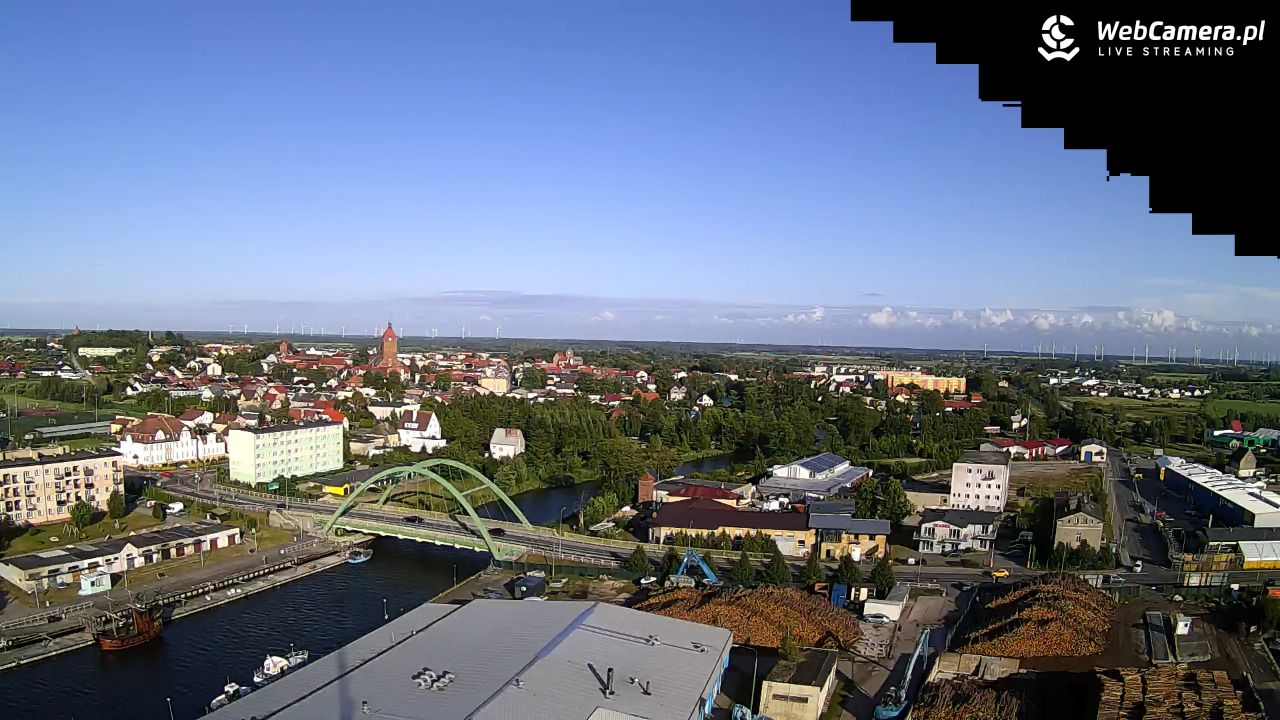 Darłowo - widok na miasto panorama - 27 czerwiec 2025, 19:01