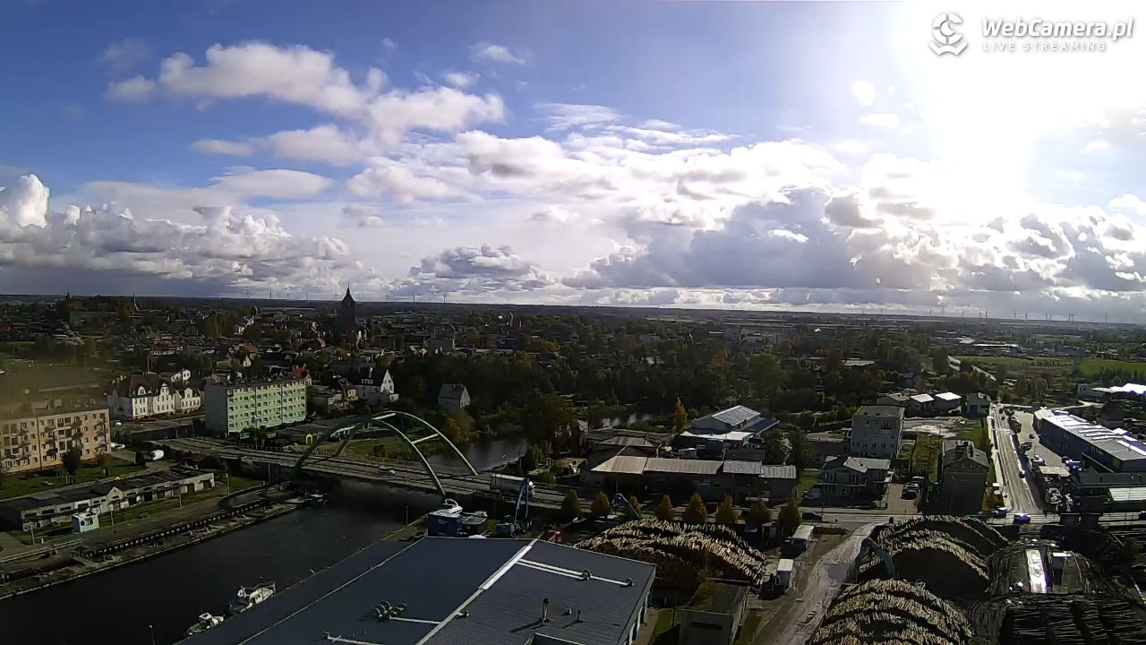 Darłowo - widok na miasto panorama - 17 październik 2025, 11:48