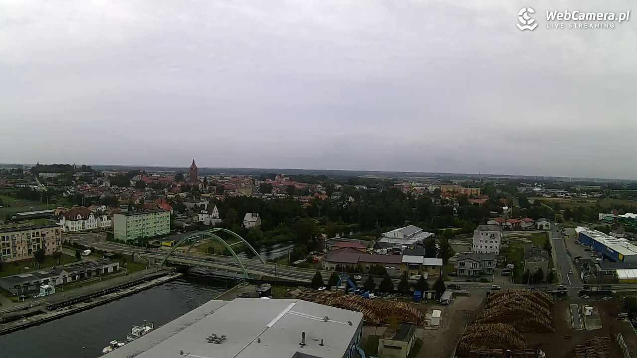 Darłowo - widok na miasto panorama - 29 sierpień 2025, 13:46
