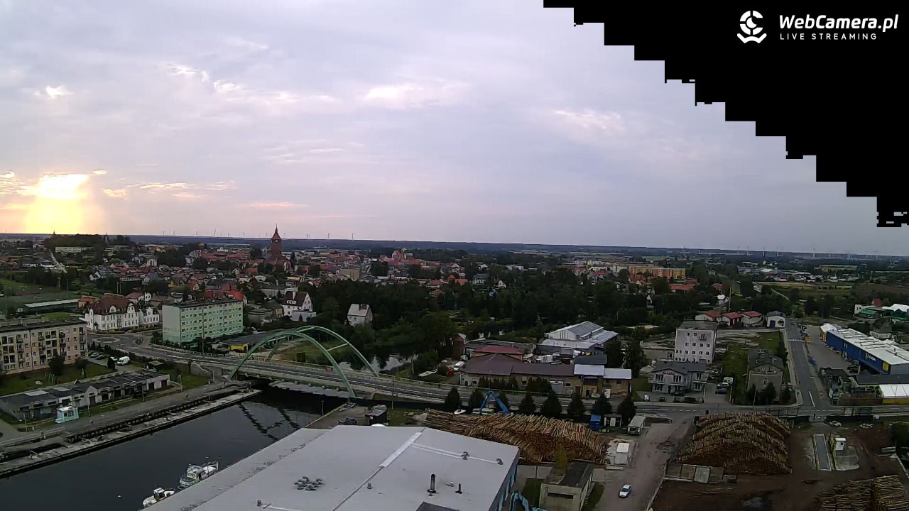 Darłowo - widok na miasto panorama - 28 sierpień 2025, 07:03