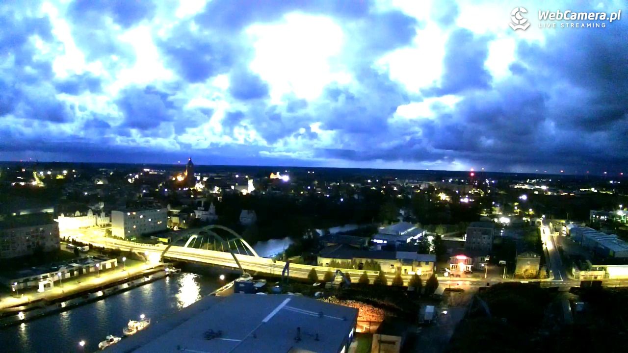 Darłowo - widok na miasto panorama - 18 październik 2025, 06:46