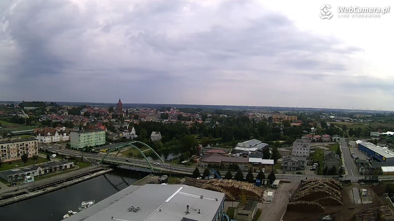 Darłowo - widok na miasto panorama - 28 sierpień 2025, 11:55