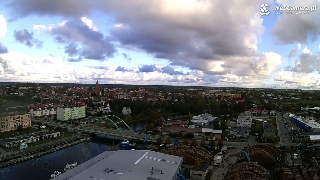 Darłowo - widok na miasto panorama - 18 październik 2025, 16:32