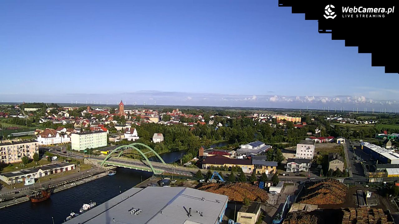 Darłowo - widok na miasto panorama - 27 czerwiec 2025, 19:01