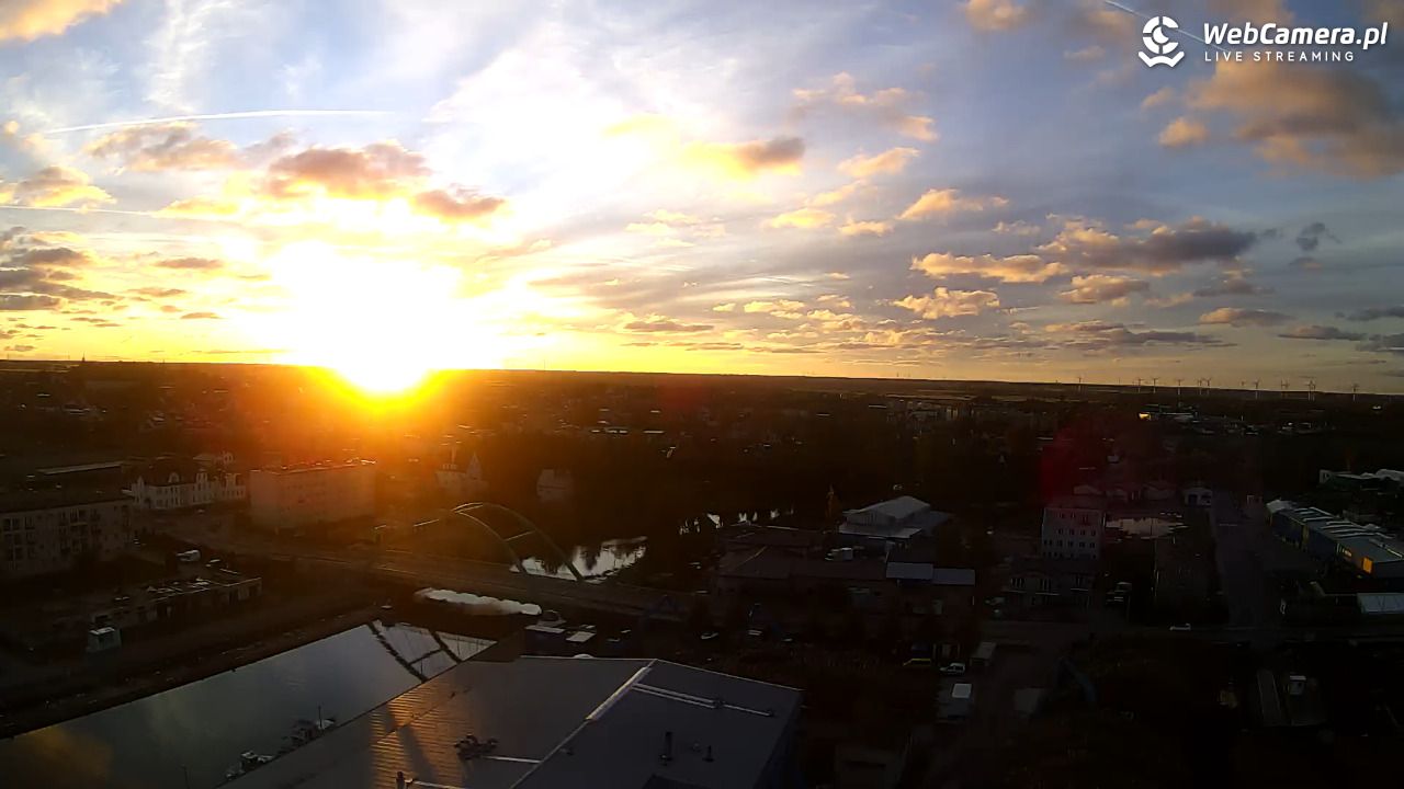 Darłowo - widok na miasto panorama - 13 październik 2025, 07:34