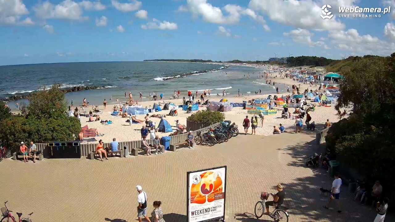 DARŁOWO - widok na plażę wschodnią - 12 sierpień 2026, 11:39