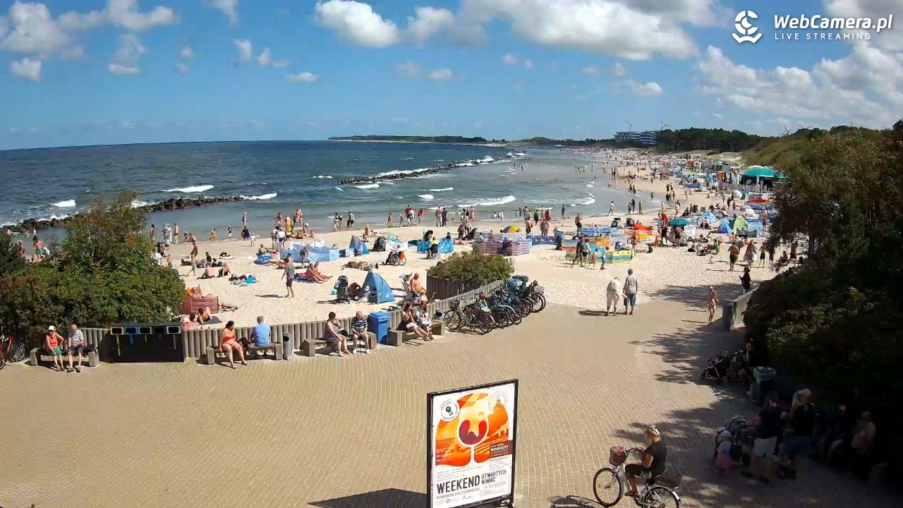 DARŁOWO - widok na plażę wschodnią - 12 sierpień 2026, 11:35
