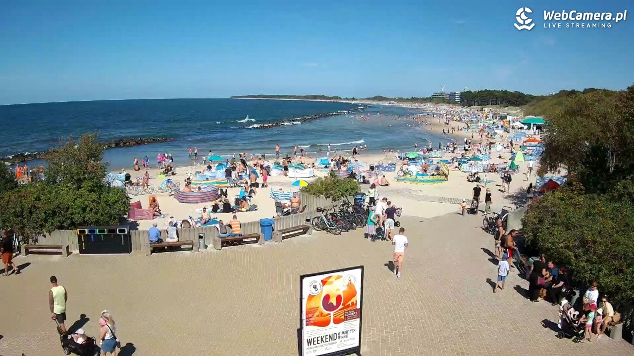DARŁOWO - widok na plażę wschodnią - 12 sierpień 2026, 14:49