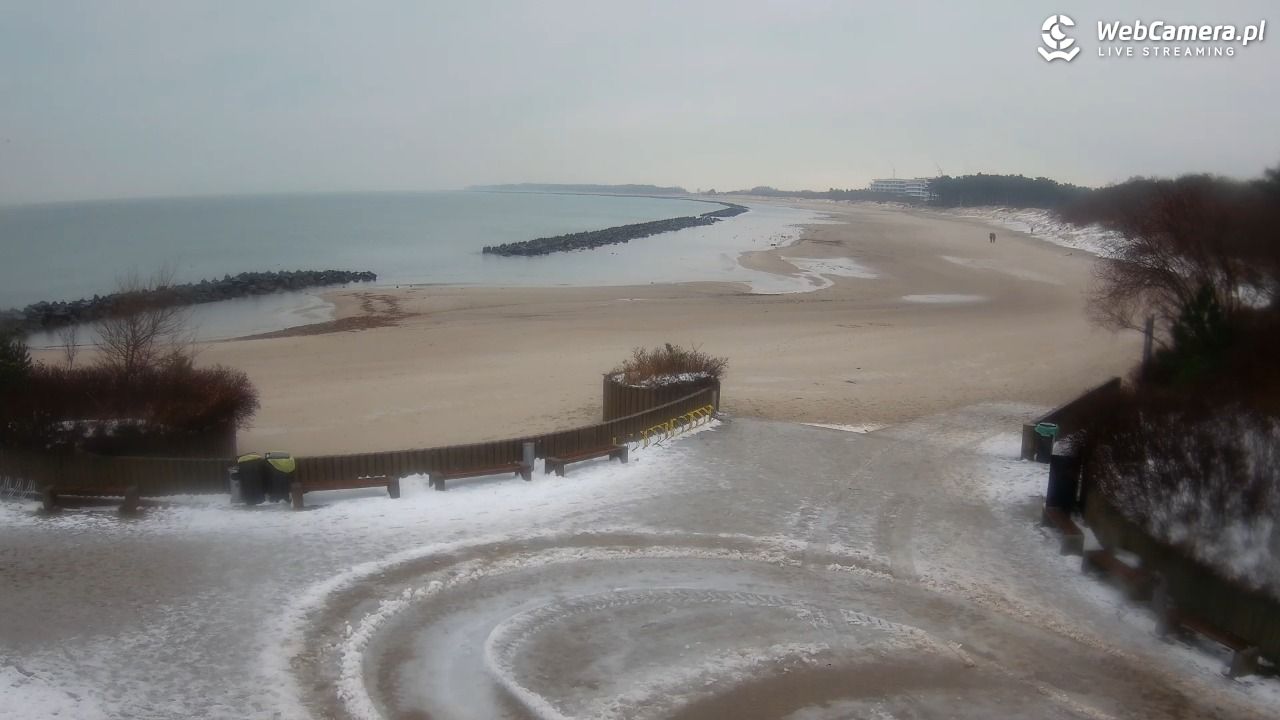 DARŁOWO - widok na plażę wschodnią - 14 styczeń 2026, 14:32