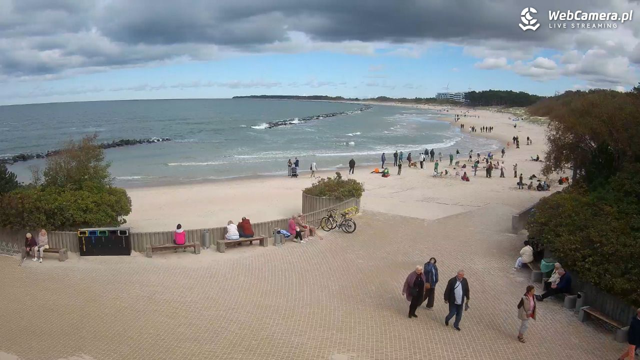 DARŁOWO - widok na plażę wschodnią - 23 wresień 2026, 11:55