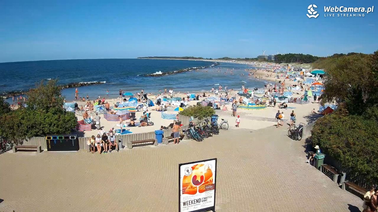 DARŁOWO - widok na plażę wschodnią - 12 sierpień 2026, 15:06