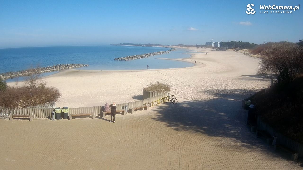 DARŁOWO - widok na plażę wschodnią - 18 marzec 2026, 11:33