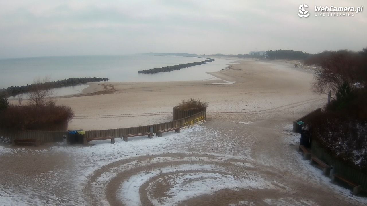 DARŁOWO - widok na plażę wschodnią - 16 styczeń 2026, 08:33
