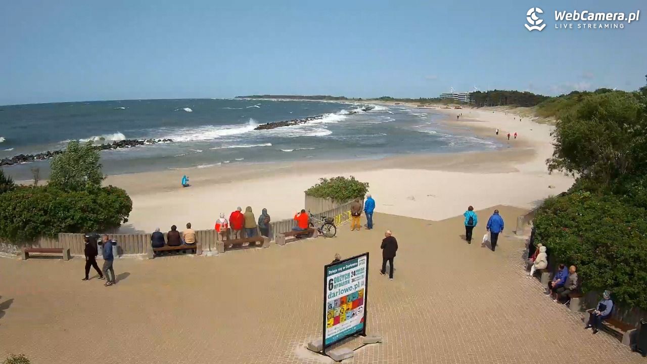 DARŁOWO - widok na plażę wschodnią - 09 czerwiec 2025, 14:57