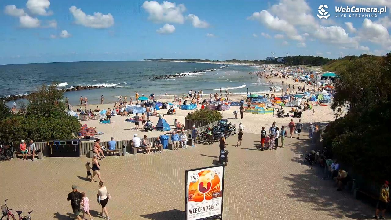 DARŁOWO - widok na plażę wschodnią - 12 sierpień 2026, 11:58