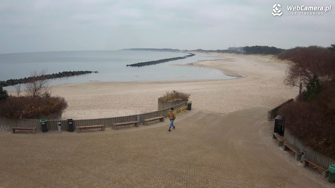DARŁOWO - widok na plażę wschodnią - 03 grudzień 2025, 11:54