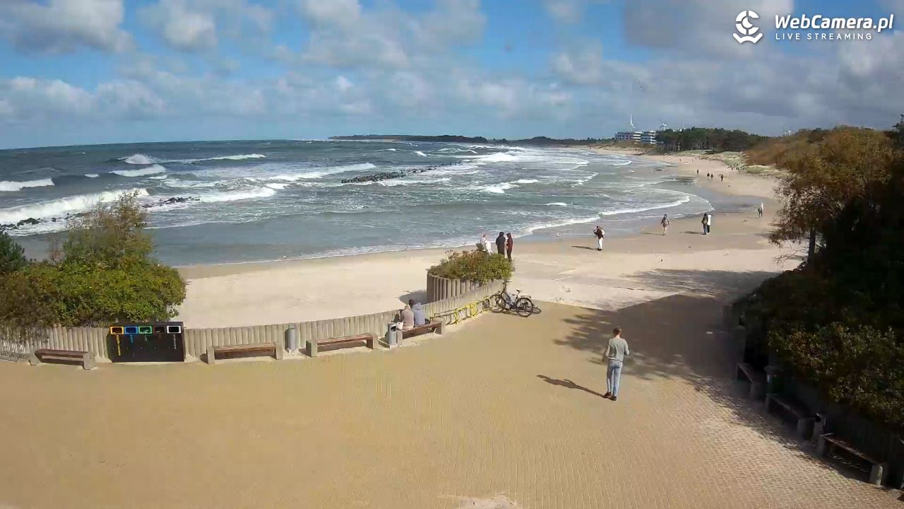 DARŁOWO - widok na plażę wschodnią - 21 wresień 2026, 12:54
