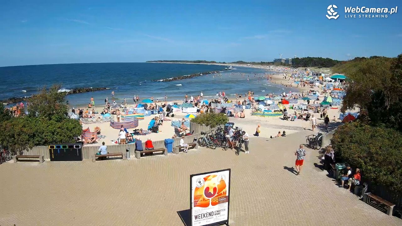 DARŁOWO - widok na plażę wschodnią - 12 sierpień 2026, 14:07