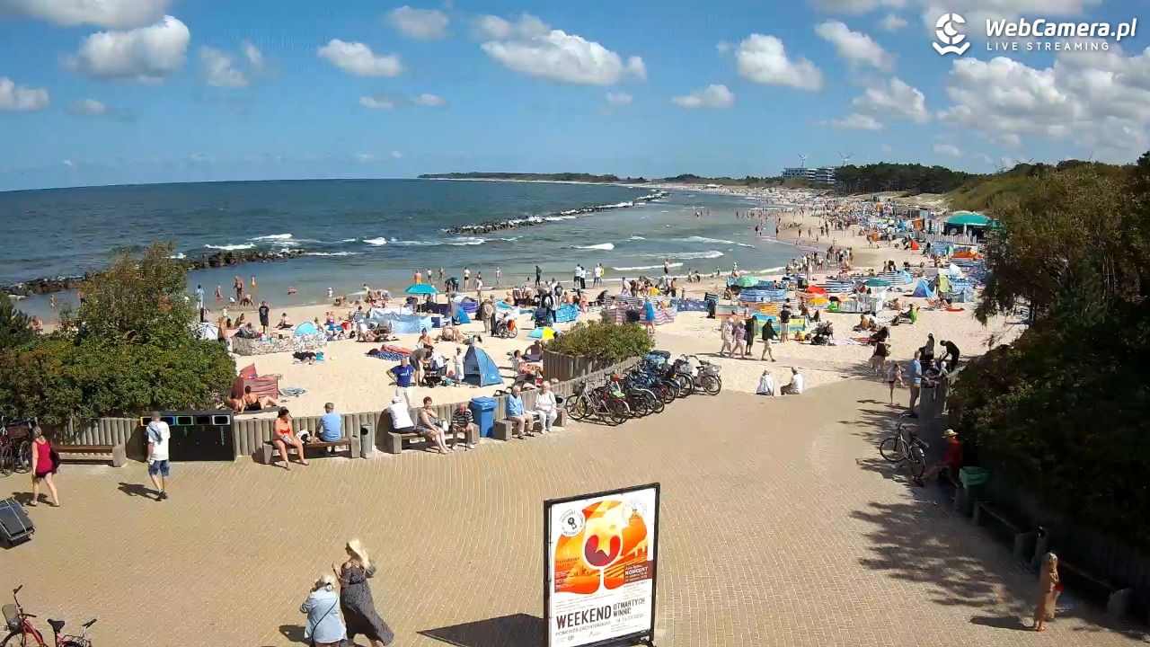 DARŁOWO - widok na plażę wschodnią - 12 sierpień 2026, 12:07