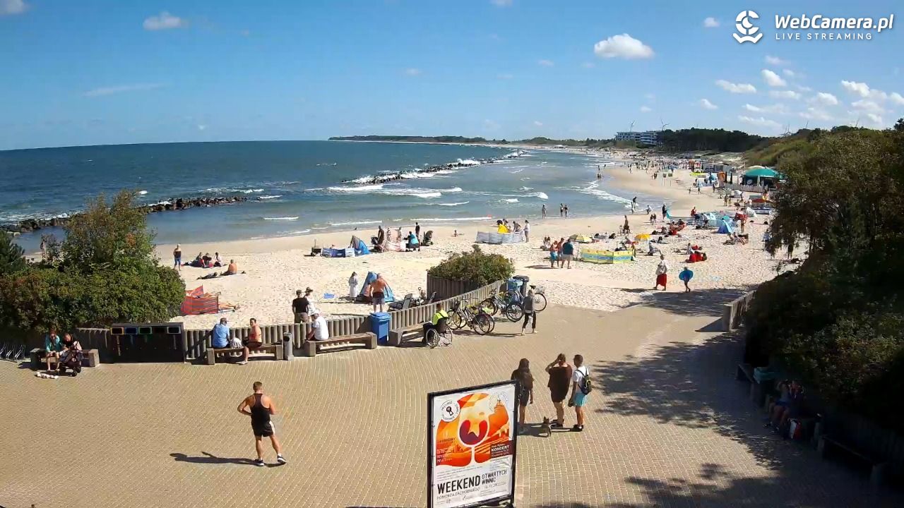 DARŁOWO - widok na plażę wschodnią - 12 sierpień 2026, 10:27