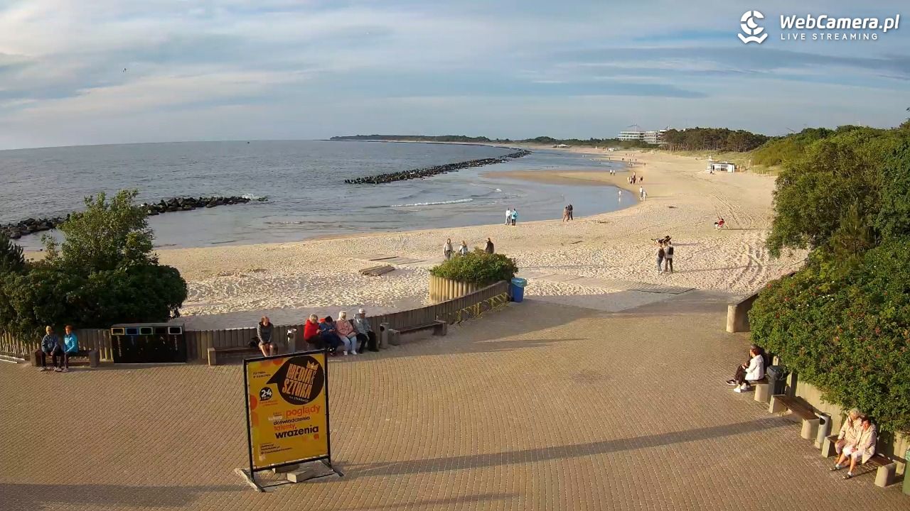 DARŁOWO - widok na plażę wschodnią - 17 czerwiec 2026, 20:03