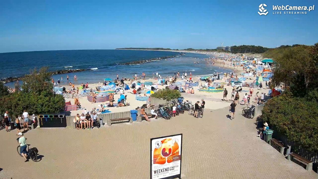 DARŁOWO - widok na plażę wschodnią - 12 sierpień 2026, 15:02