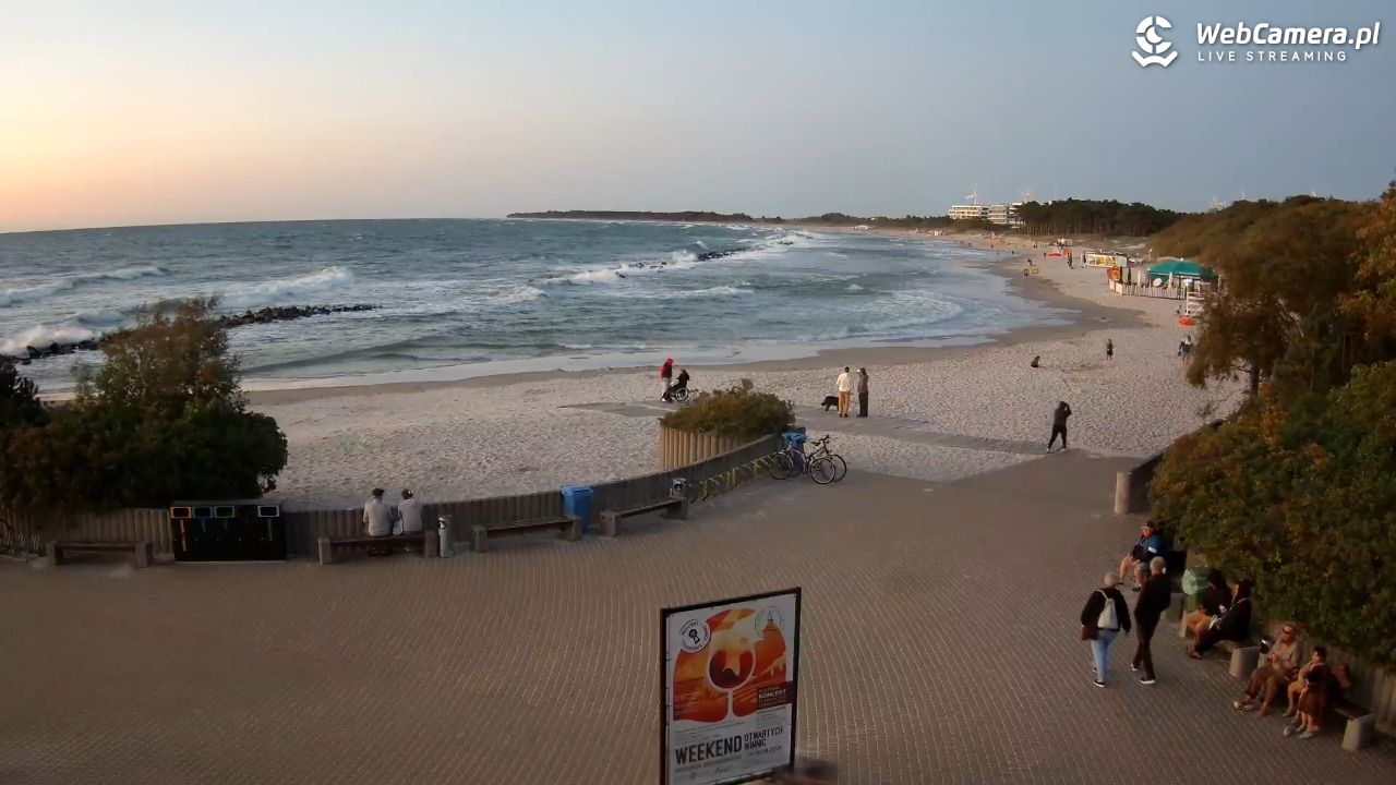 DARŁOWO - widok na plażę wschodnią - 11 sierpień 2026, 20:59