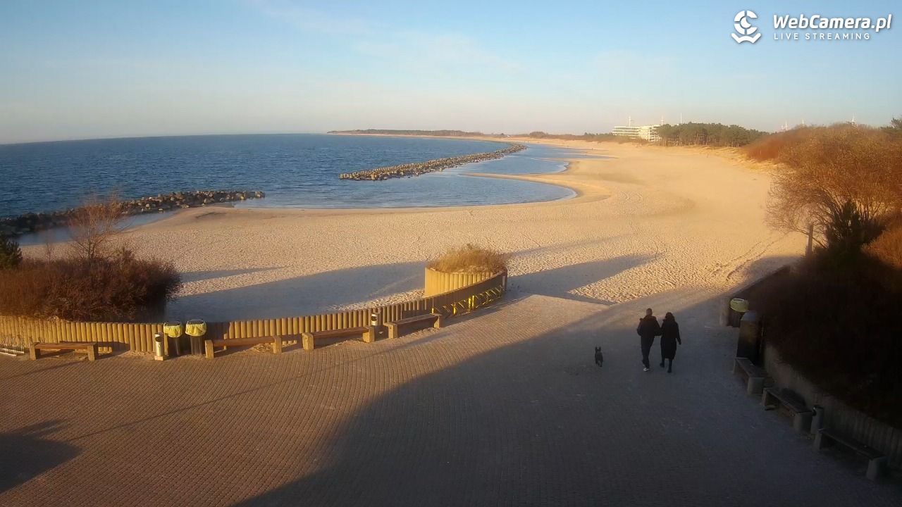 DARŁOWO - widok na plażę wschodnią - 18 marzec 2026, 17:11