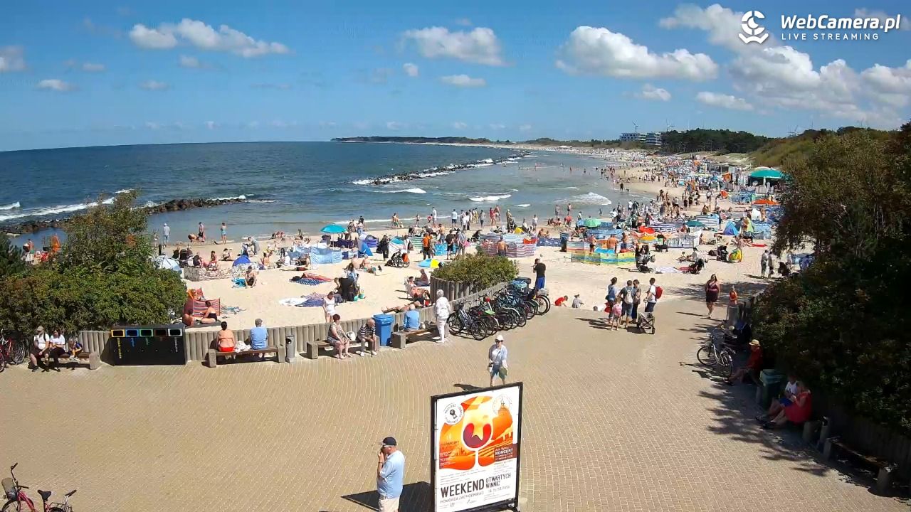 DARŁOWO - widok na plażę wschodnią - 12 sierpień 2026, 12:26