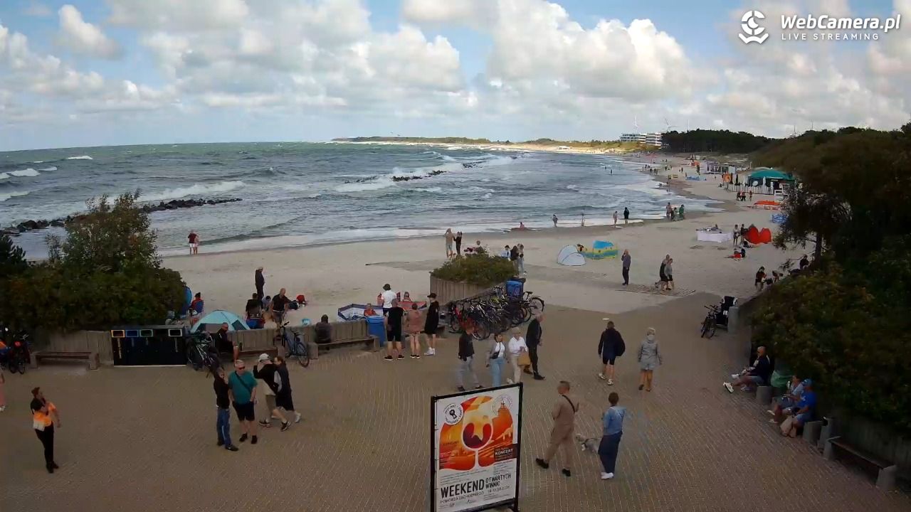 DARŁOWO - widok na plażę wschodnią - 11 sierpień 2026, 14:05