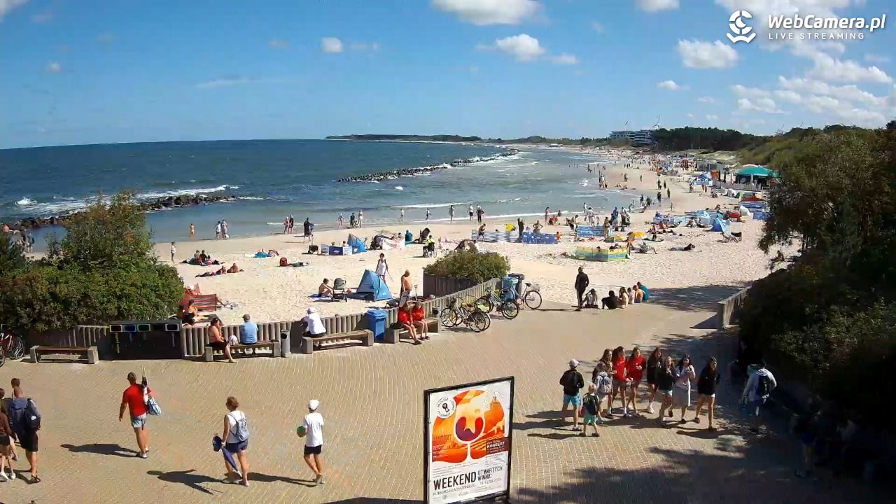 DARŁOWO - widok na plażę wschodnią - 12 sierpień 2026, 10:44