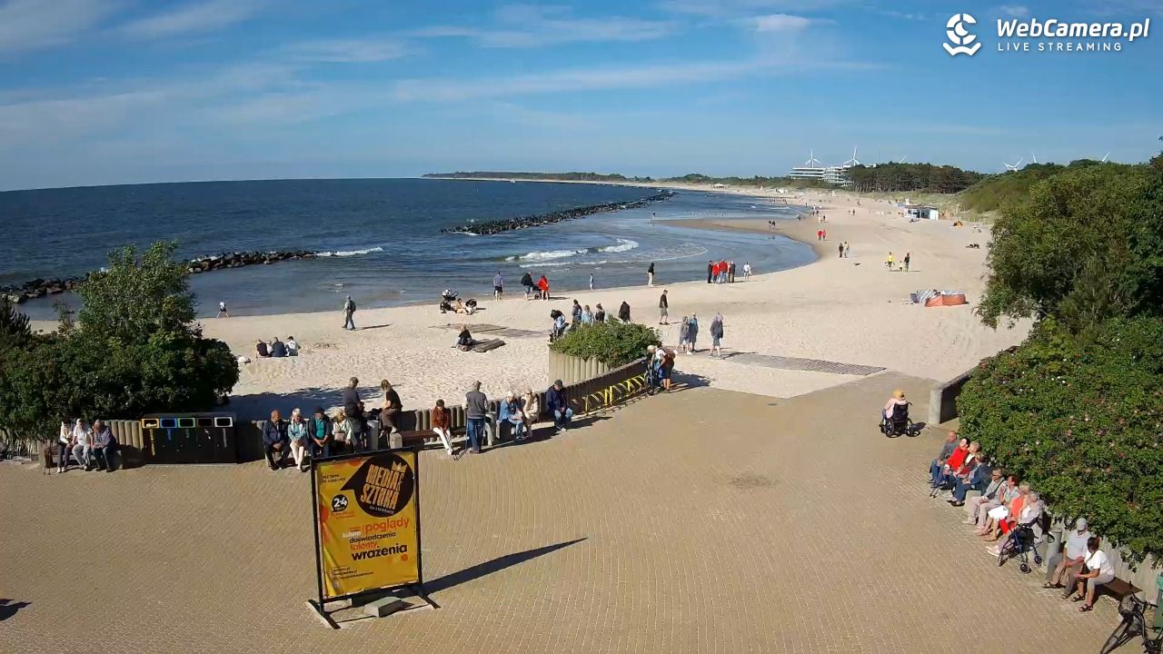 DARŁOWO - widok na plażę wschodnią - 17 czerwiec 2026, 17:20