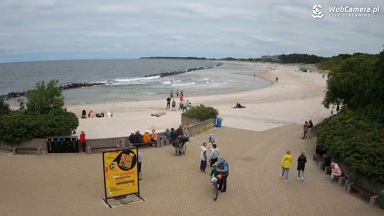 DARŁOWO - widok na plażę wschodnią - 17 czerwiec 2026, 12:59